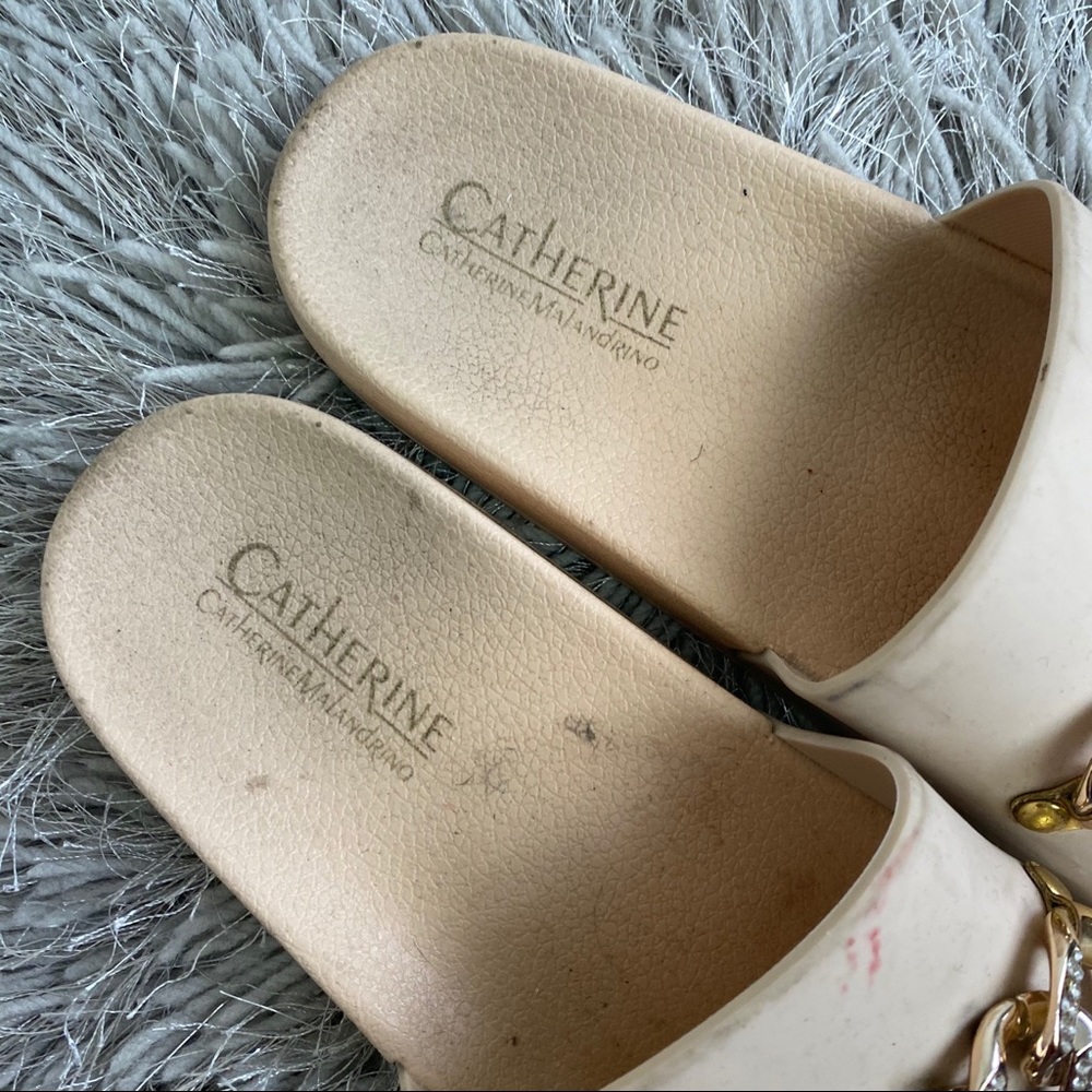 Catherine Malandrino Chain Link Set Slides - image 5